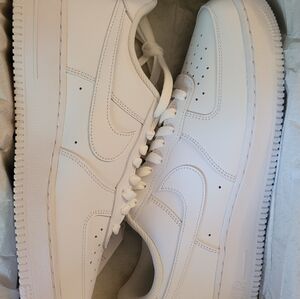Nike Air Force 1 07s 10.5 White/White